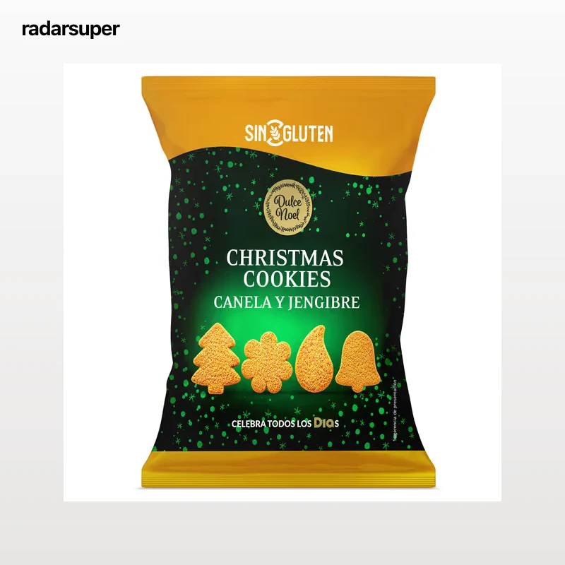 Galletas navideñas con canela y jengibre sin gluten Dia Dulce Noel 120 g