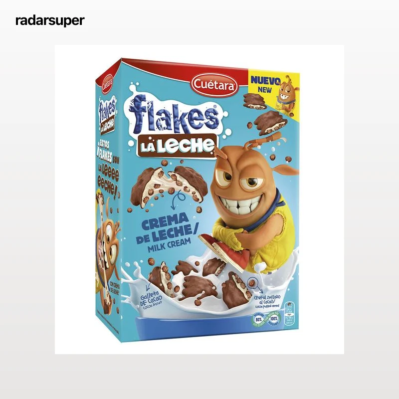 Galletas rellenas de crema de leche Flakes Cuétara 480g