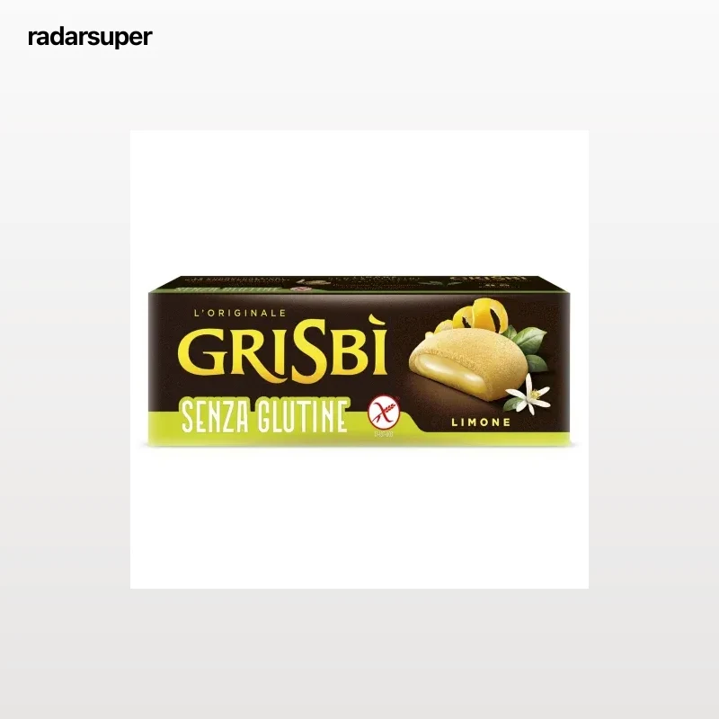 Galletas rellenas de crema de limón Grisbi sin gluten 150 g.