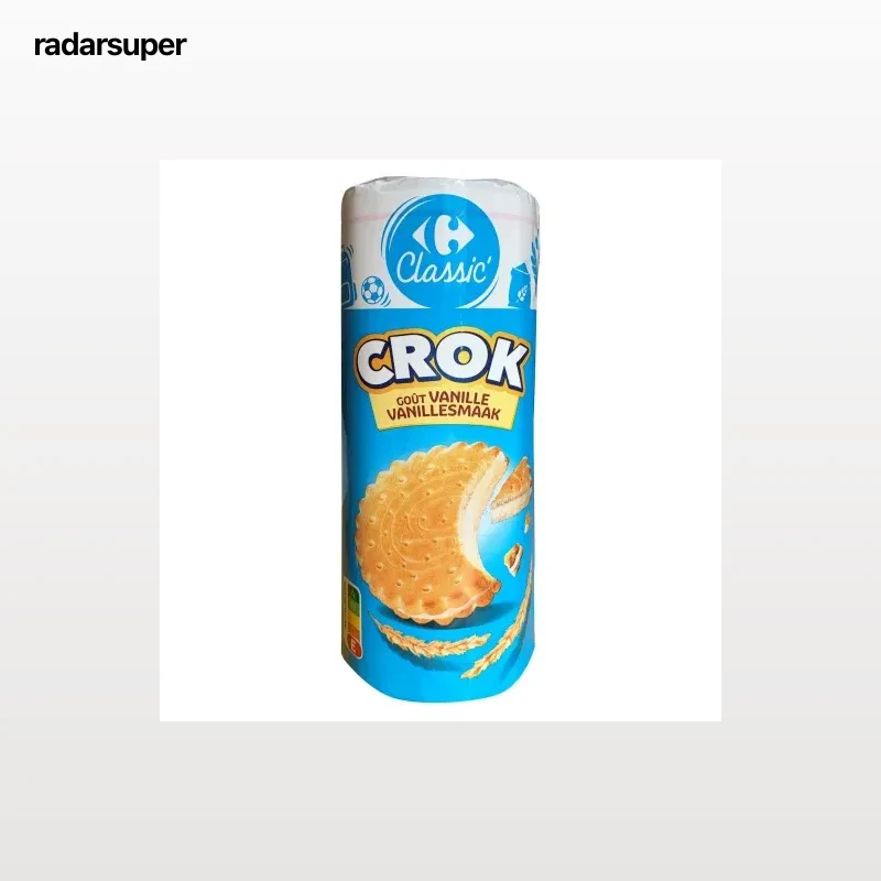 Galletas rellenas de vainilla Carrefour Classic 300 g.