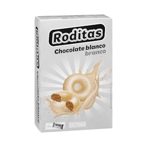 Galletas Roditas bañadas con chocolate blanco