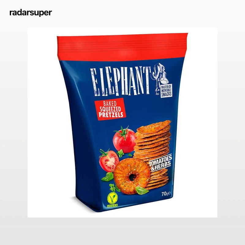 Galletas saladas tomate y hierbas Elephant 70 g