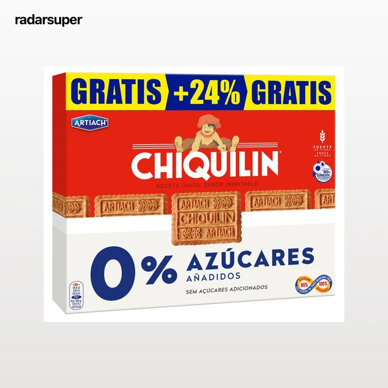 Galletas sin azúcar Chiquilin 422g+103g