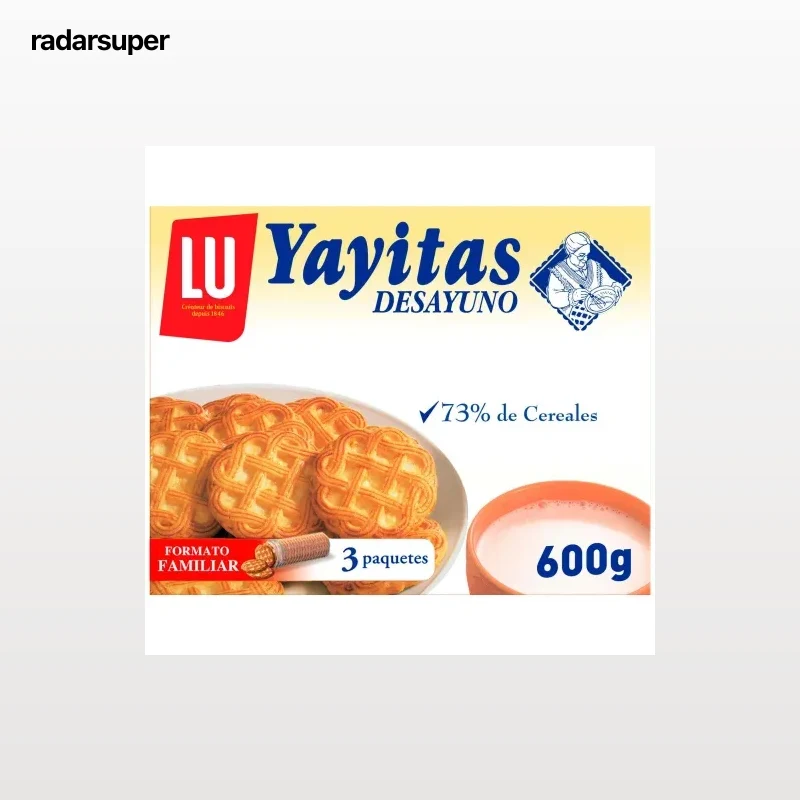 Galletas Yayitas Desayuno Lu 600 g.