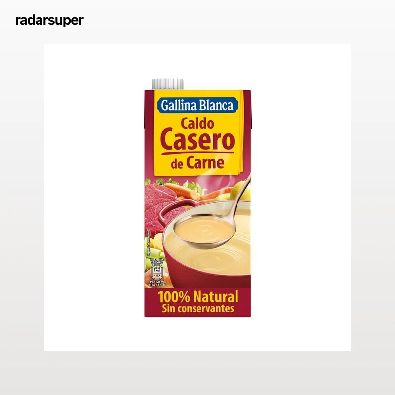 GALLINA BLANCA 100% Natural Caldo casero de carne 1 l.