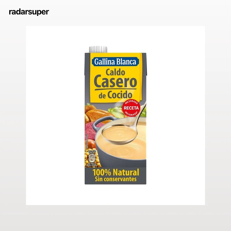 GALLINA BLANCA 100% Natural Caldo casero de cocido 1 l.