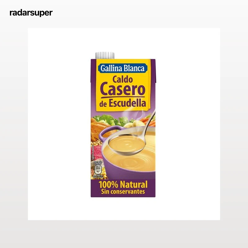 GALLINA BLANCA 100% Natural Caldo casero escudella 1 l.