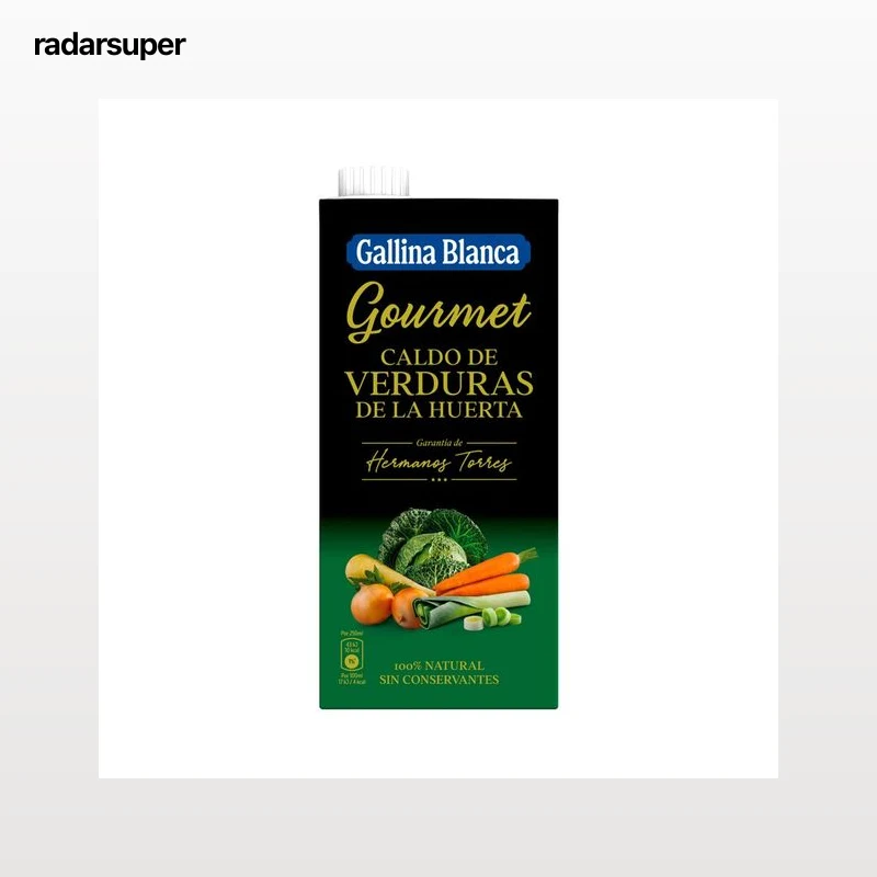 GALLINA BLANCA Caldo gourmet de verduras - 1L.