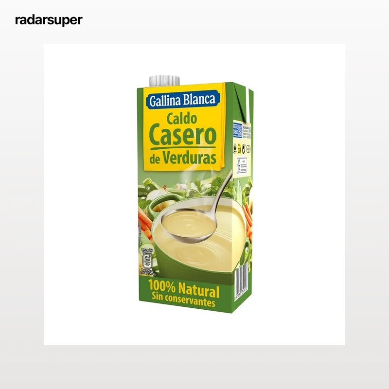 GALLINA BLANCA Caldo de verduras brik de 1 l.
