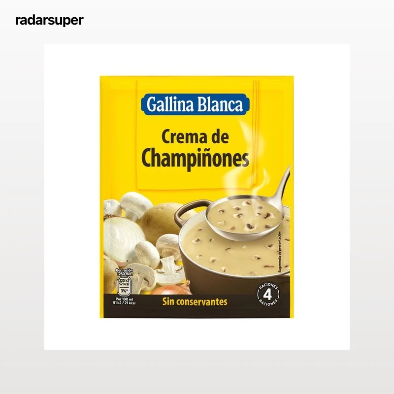 GALLINA BLANCA Crema de champiñónes 62 g.