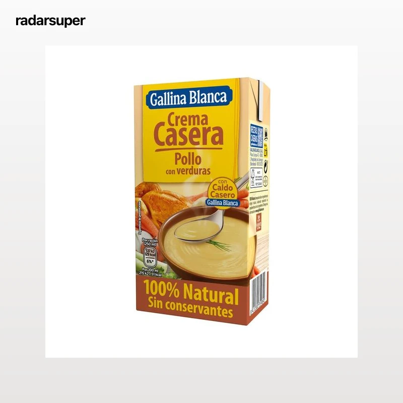 GALLINA BLANCA Crema de pollo y verduras 500 ml.
