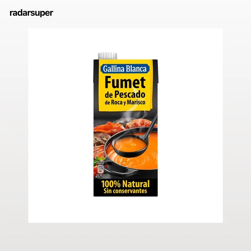 GALLINA BLANCA Fumet de pescado de roca y marisco 1 l.