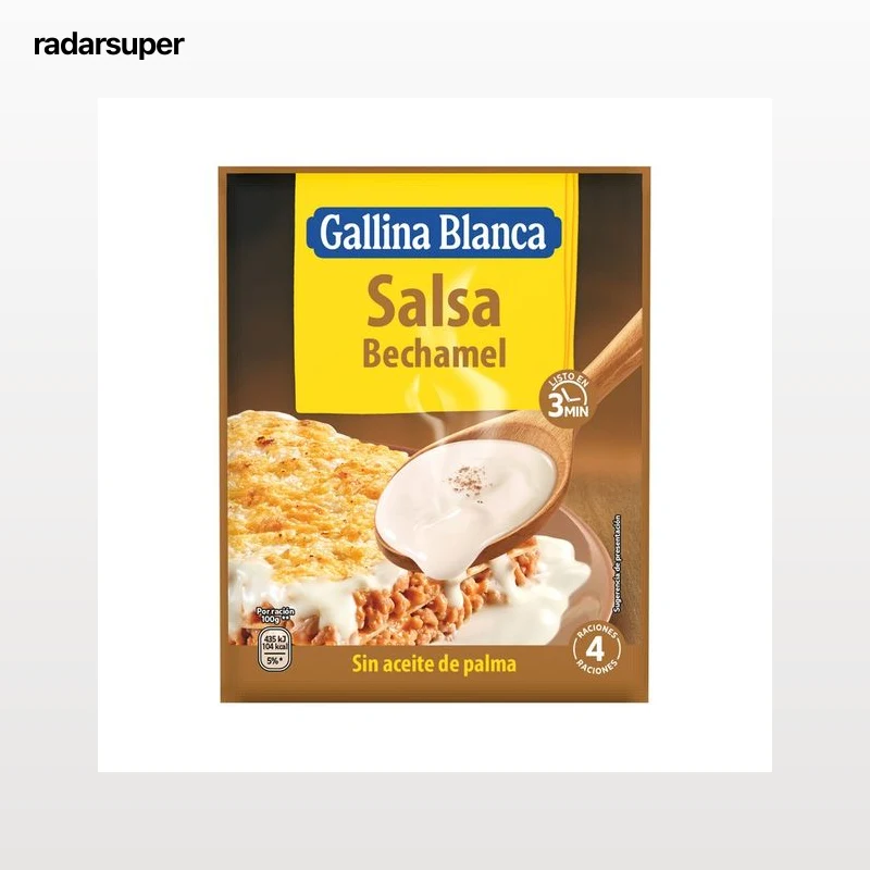 GALLINA BLANCA Salsa bechamel sobre de 39 g.