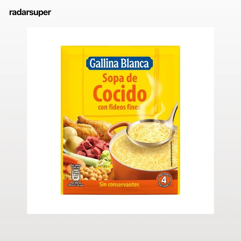 GALLINA BLANCA Sopa de cocido sobre de 72 g.
