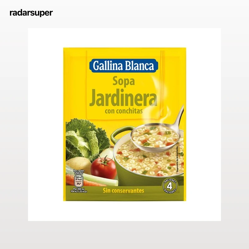 GALLINA BLANCA Sopa jardinera sobre de 71 g.