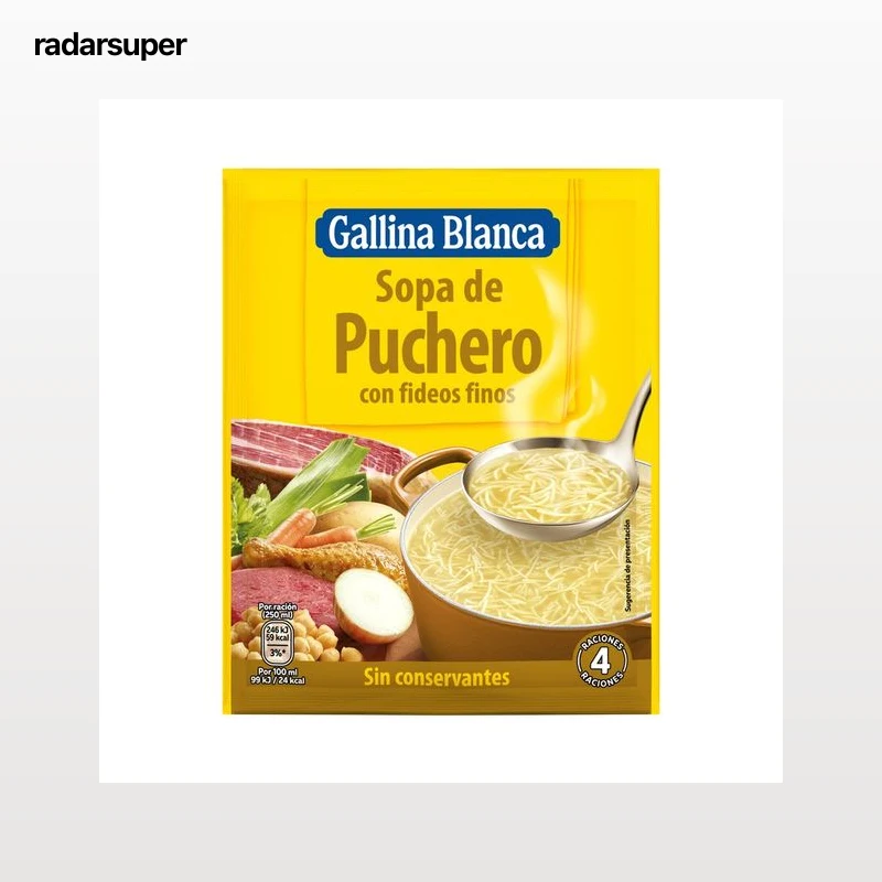 GALLINA BLANCA Sopa puchero fideos 72 g.