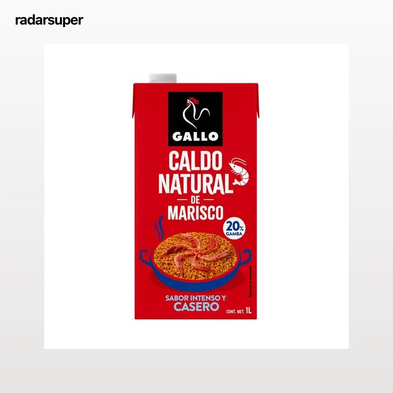 GALLO Caldo natural de marisco, de sabor intenso y casero 1 l.
