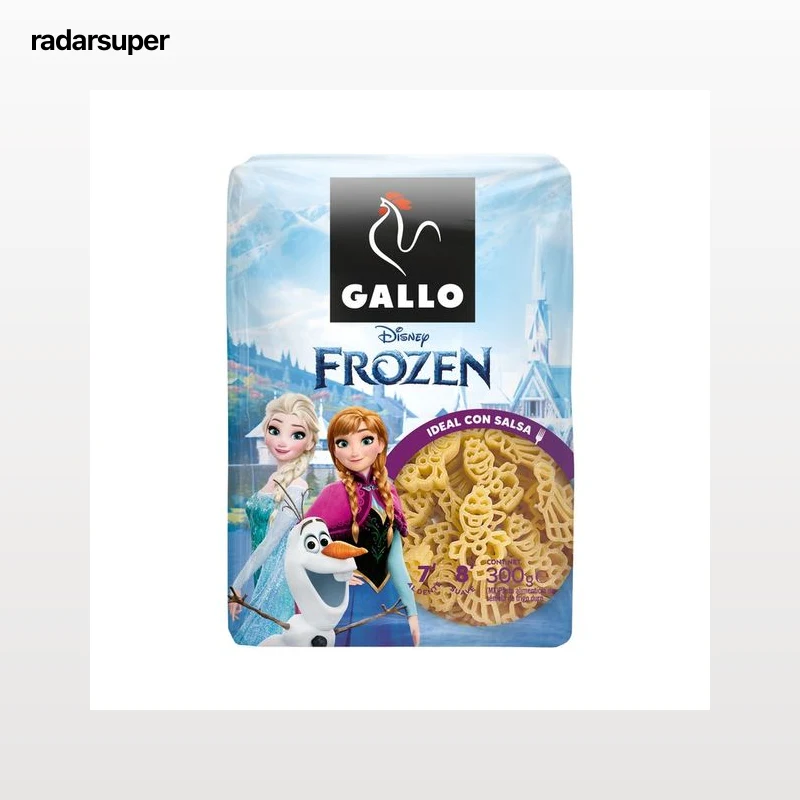 GALLO Disney Pasta infantil con forma de Frozen 300 g.