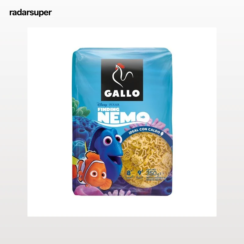 GALLO Disney Pasta infantil con forma de Nemo 350 g.