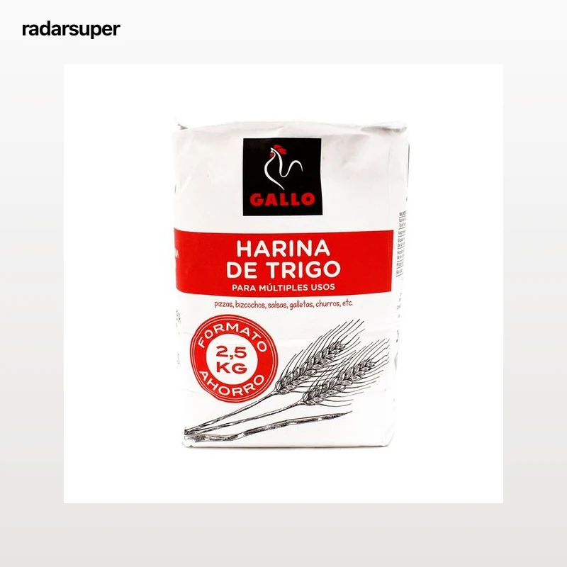 GALLO Harina de trigo formato ahorro 2,5 kg.