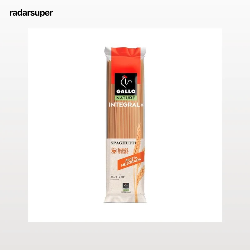 GALLO Nature Pasta espagueti integrales 450 g.