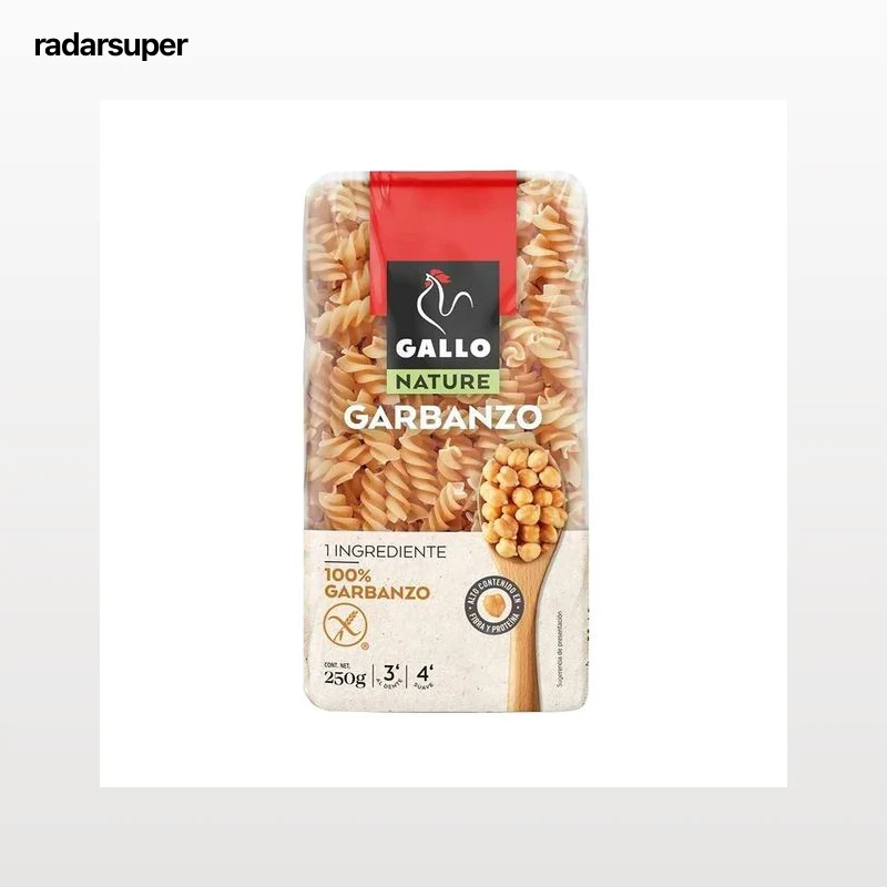 GALLO Nature Pasta hélice de garbanzo 250 g.