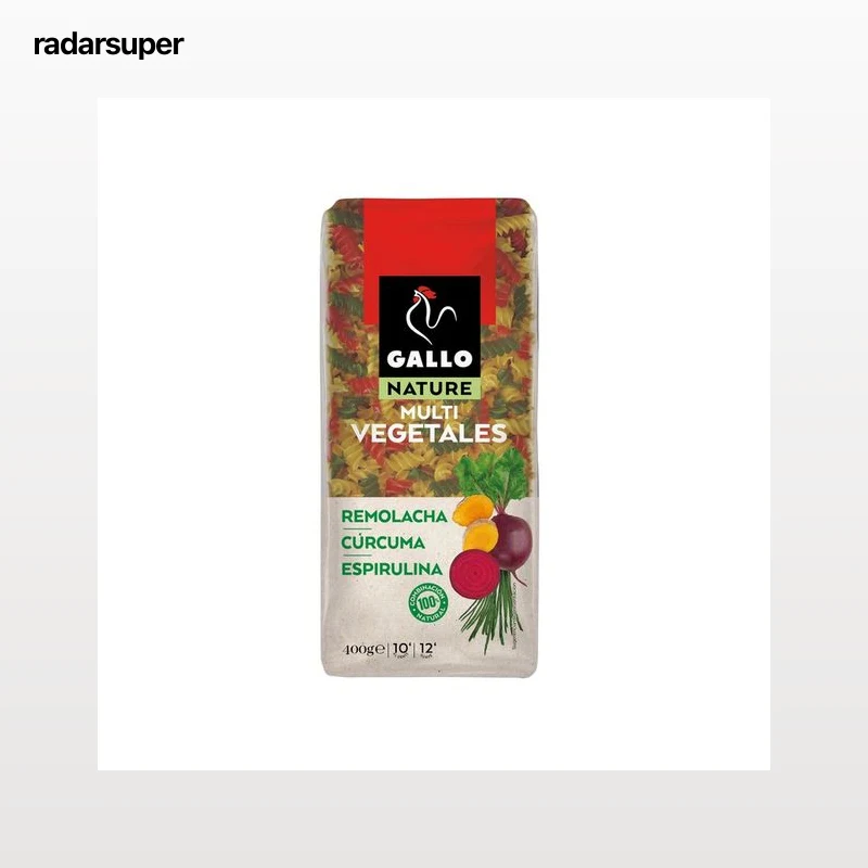 GALLO NATURE Pasta hélices multivegetales 400 g.