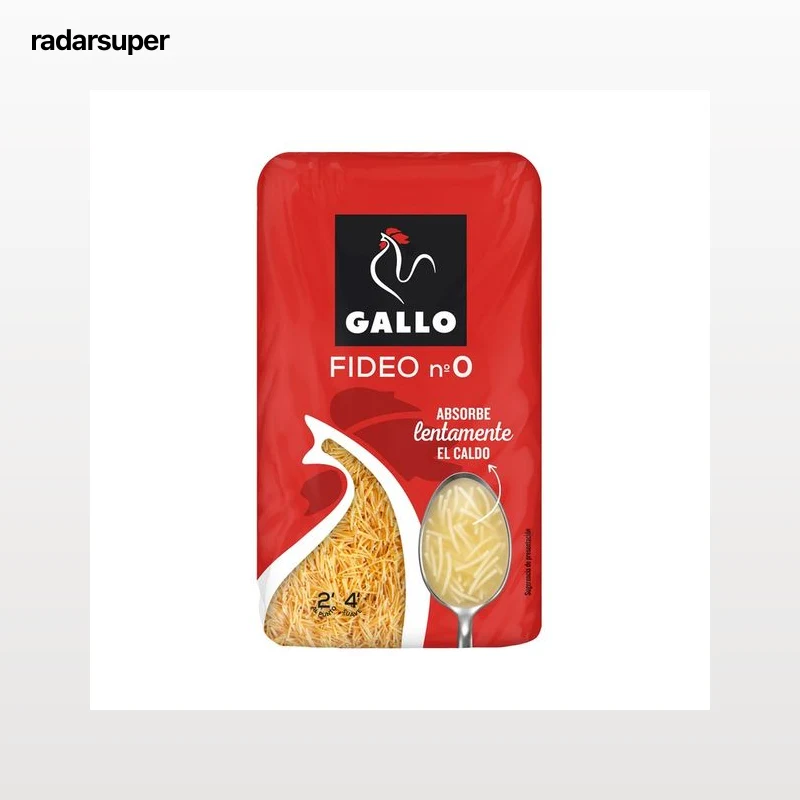 GALLO Nº 0 Pasta fideo 450 g.