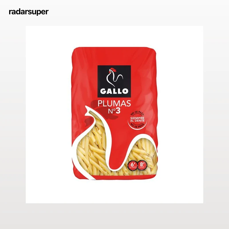 GALLO Nº 3 Pasta pluma 450 g.