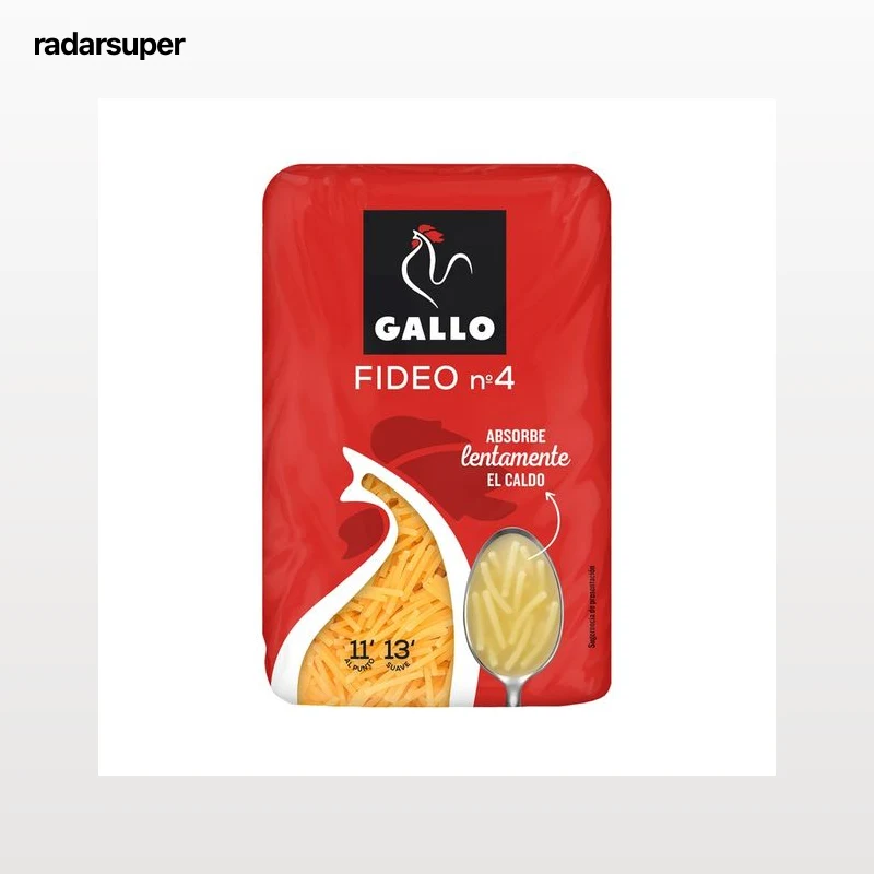 GALLO Nº 4 Pasta fideos 450 g.
