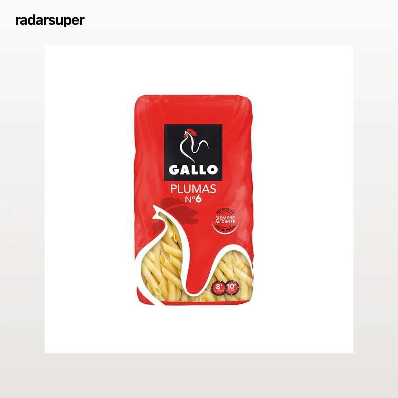 GALLO Nº 6 Pasta plumas 450 g.