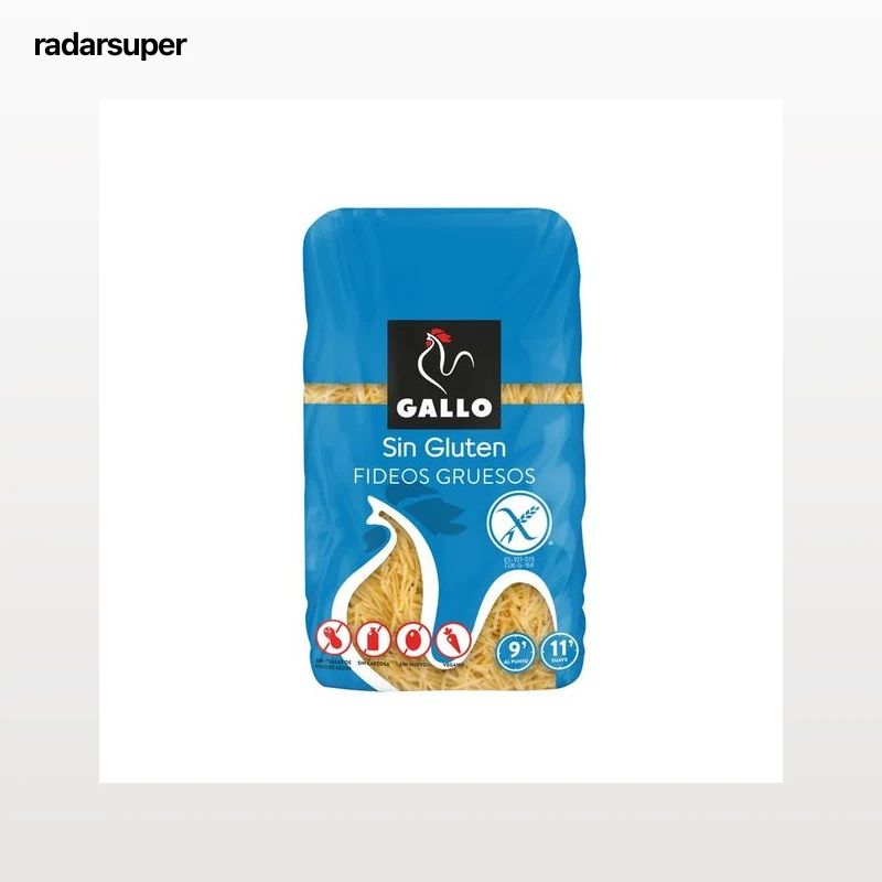 GALLO Pasta fideos gruesos sin gluten 450 g.