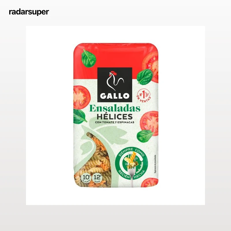 GALLO Pasta hélice vegetales 450 g.