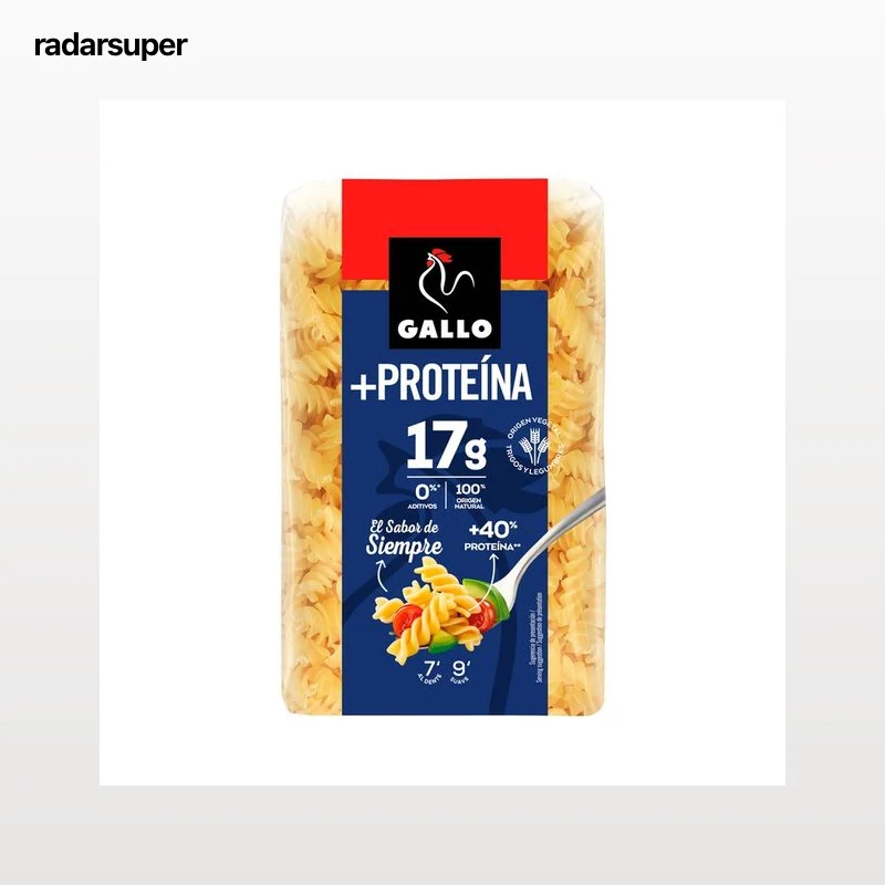 GALLO Pasta hélices proteína 400 g.