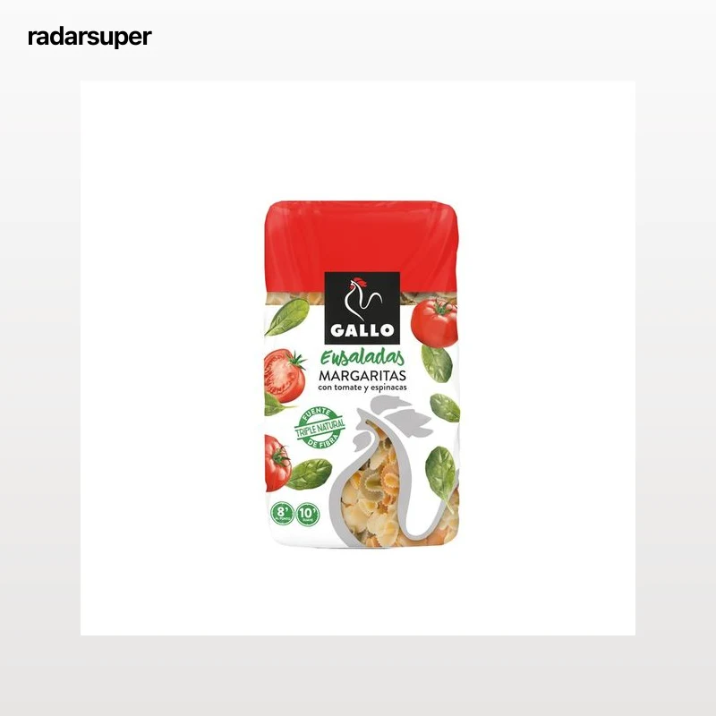 GALLO Pasta margarita con espinacas y tomate 450 g.