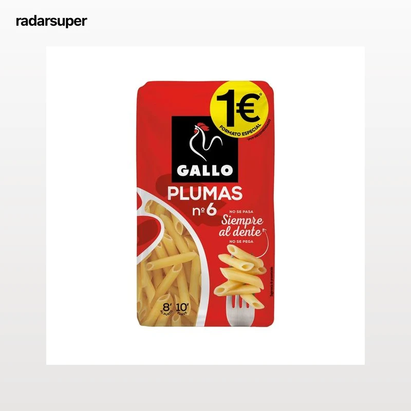 GALLO Pasta plumas 6 400 g.