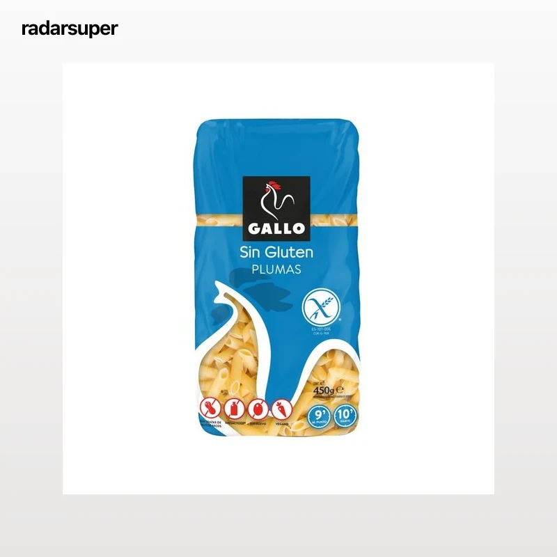 GALLO Pasta plumas sin gluten 450 g.