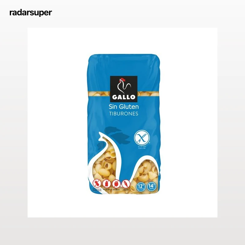 GALLO Pasta tiburones sin gluten 450 g.