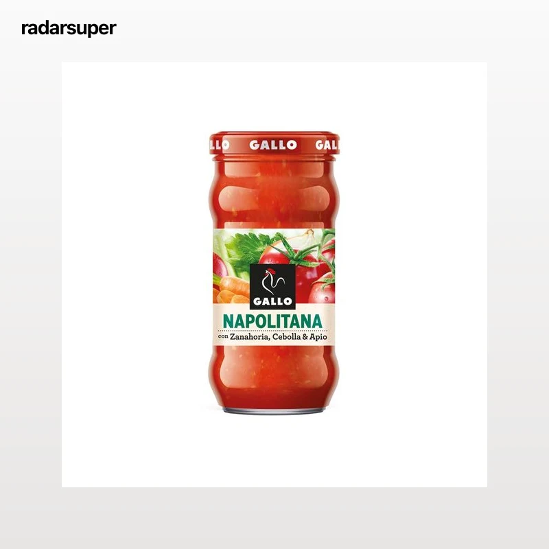 GALLO Salsa Napolitana con zanahoria, cebolla y apio 350 g.
