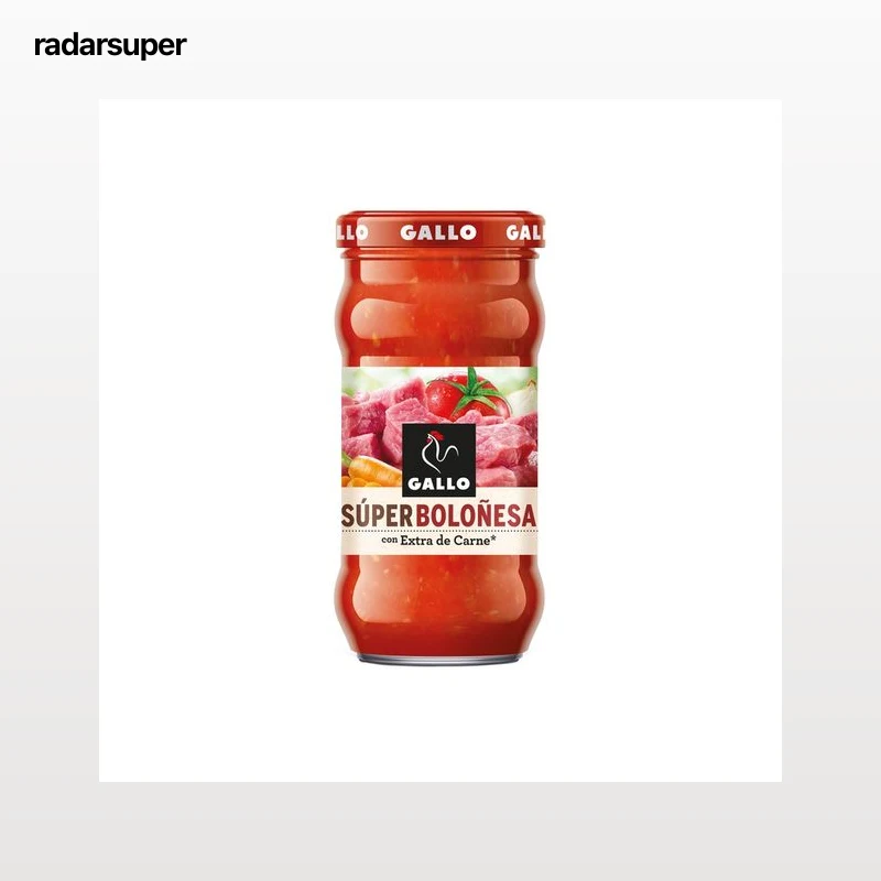 GALLO Salsa super Boloñesa, extra de carne 350 g.