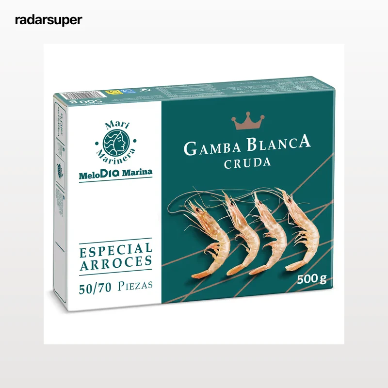Gamba blanca cruda 50/70 piezas Dia Mari Marinera 500 g