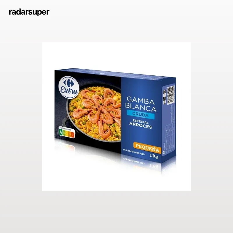 Gamba blanca cruda Carrefour Extra 1 kg