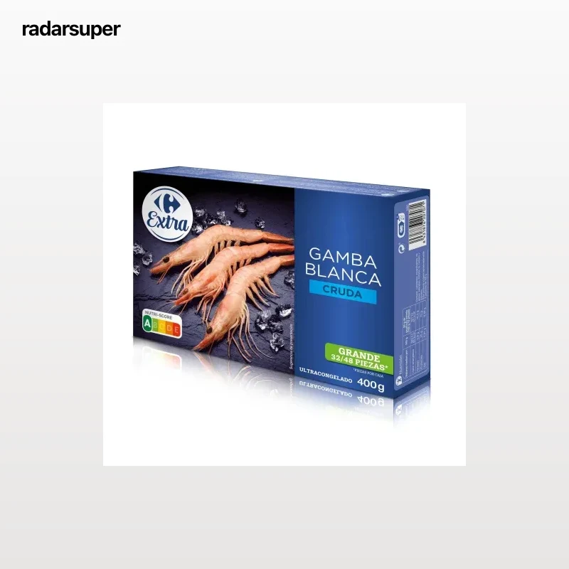 Gamba blanca cruda congelado Carrefour Extra 400 g