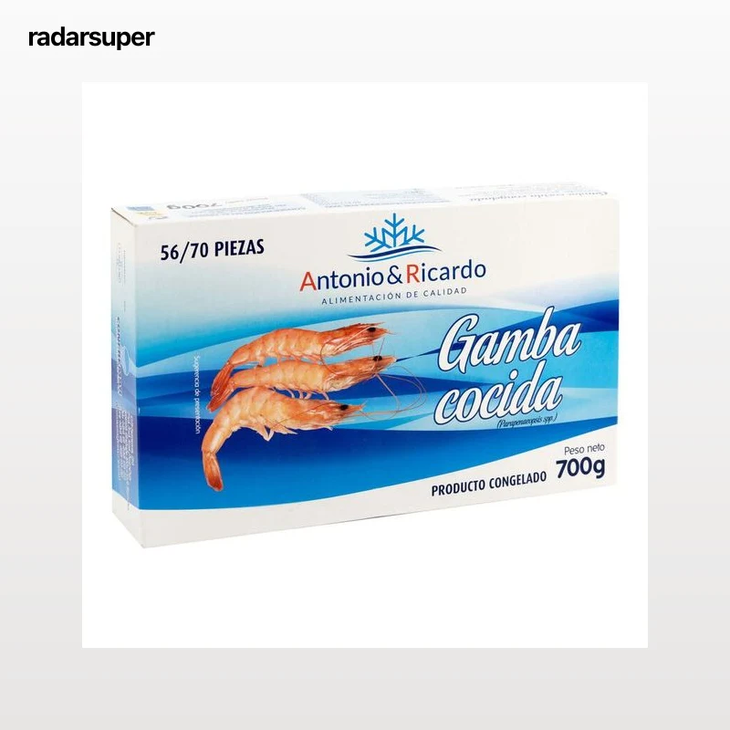 Gamba cocida Antonio y Ricardo 700g 56/70 piezas