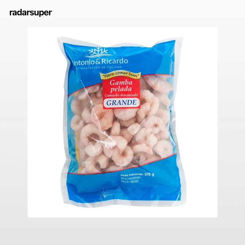 Gamba pelada Antonio y Ricardo 375g 40/60 unidades