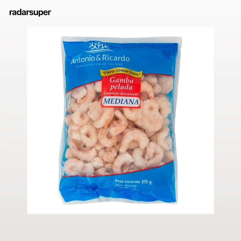 Gamba pelada Antonio y Ricardo 375g 90/110 unidades