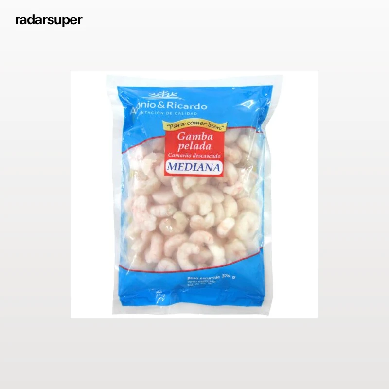 Gamba pelada congelada 90/110 Antonio y Ricardo 375 g.