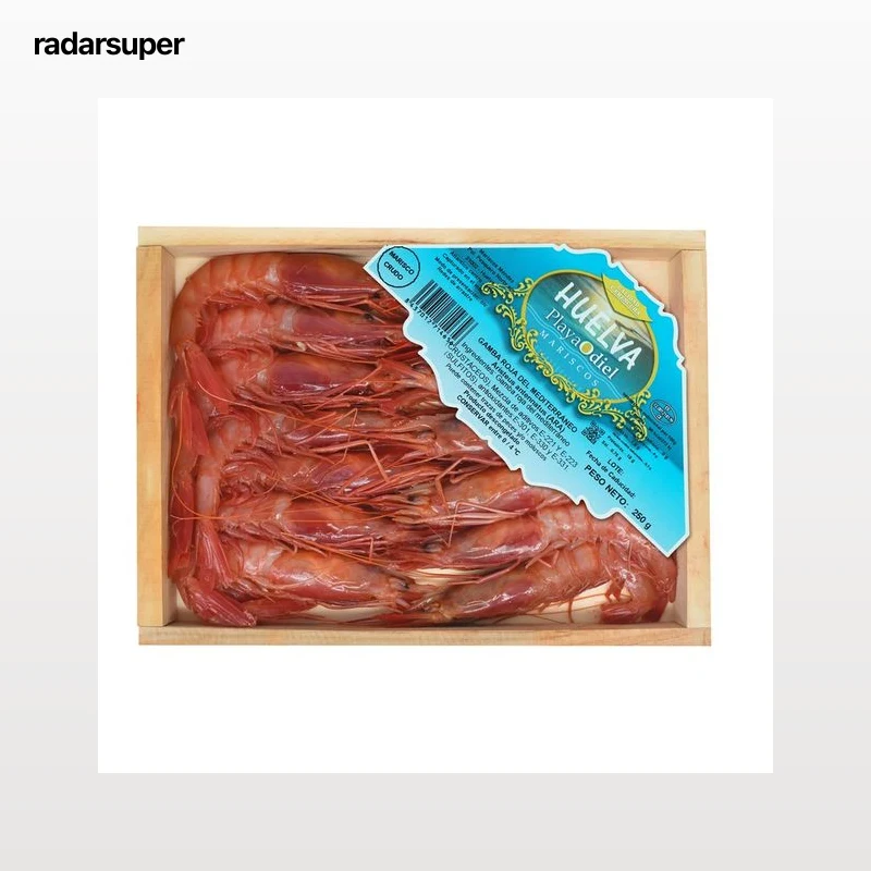 Gamba roja del  Mediterráneo 250 g.
