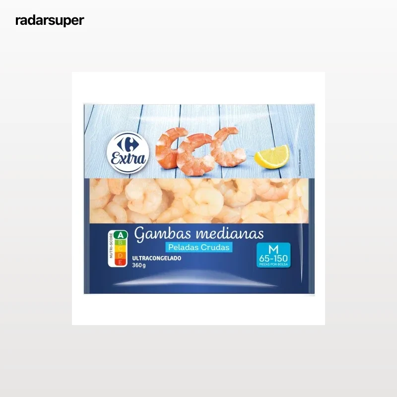 Gambas peladas Carrefour Extra 360 g