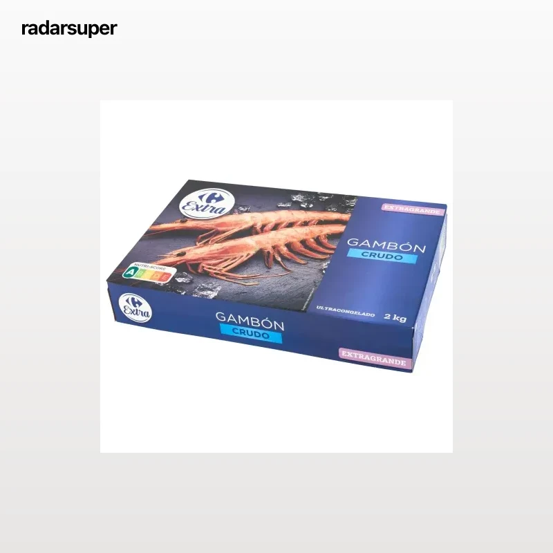 Gambón crudo Carrefour Extra congelado 2 kg